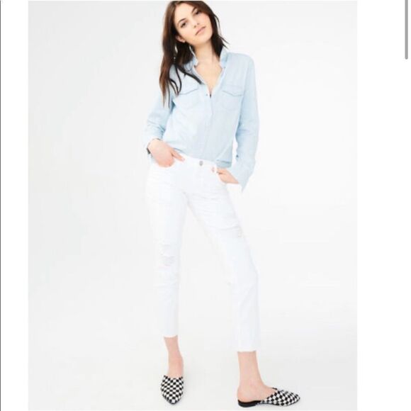 Aeropostale Straight Ankle Distressed Jeans Sz 0 - Picture 1 of 12